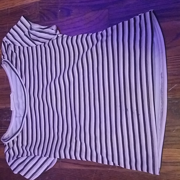 Cute girls green soft overall-dress with striped t-shirt - Picture 3 of 4